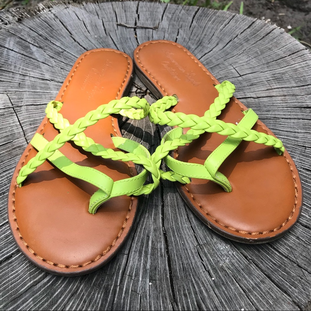 American Eagle | Lime Green Sandals